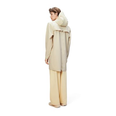 3. Rains długa kurtka unisex LONG JACKET W3 12020 26 DUNE