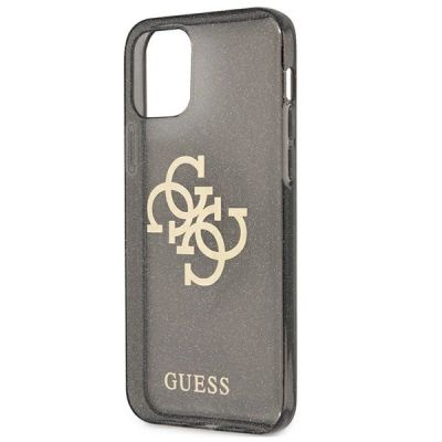 6. Etui Guess Glitter 4G Big Logo na iPhone 12 Pro Max - czarne