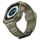 6. Etui z paskiem Spigen Rugged Armor Pro na Apple Watch Ultra (49 mm) - zielone