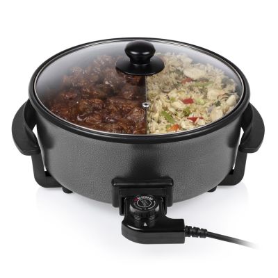 13. Tristar  | Wielofunkcyjna patelnia grillowa XL | PZ-9135 | Średnica 30 cm | Grill | 1500 W | Pokrywka w zestawie | Uchwyt stały | Czarny