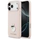 Etui Karl Lagerfeld Silicone Choupette Metal Pin na iPhone 18 Pro Max / 17 Pro Max - różowe