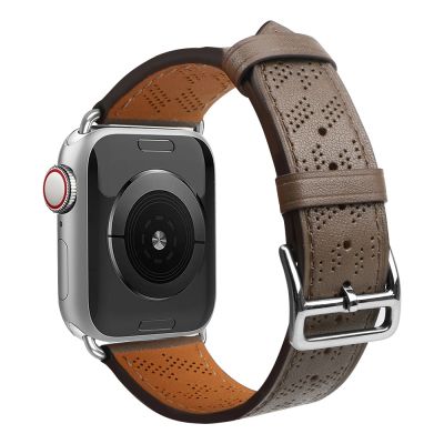 2. Pasek skórzany Strap Leather do Apple Watch 38 / 40 / 41 mm opaska bransoleta - ciemnobrązowy