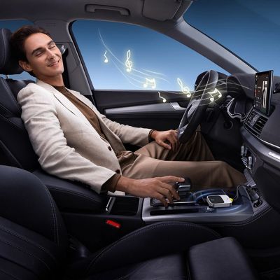 8. Adapter CarPlay Baseus SafeJourney Series bezprzewodowy - szary