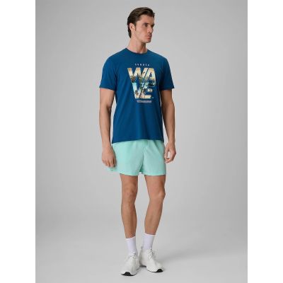 3. T-shirt regular z nadrukiem męski 4F 4FRSS26TTSHM4306-46S