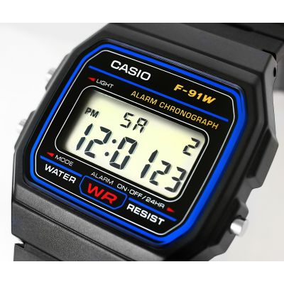 4. Zegarek Męski CASIO F-91W-1YEG + BOX