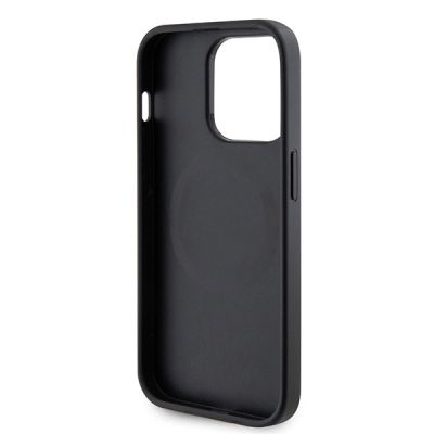 7. Etui Guess Saffiano MagSafe do iPhone 15 Pro Max - czarne