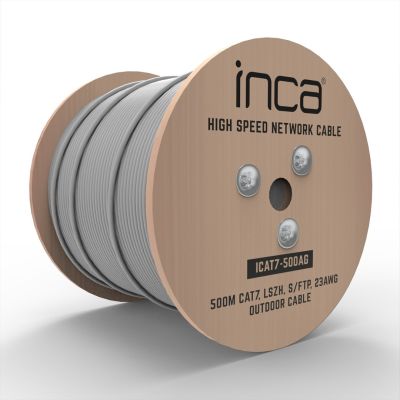 3. Kabel Ethernet INCA ICAT7-500AG S/FTP Kabel 23 AWG CAT7 500M