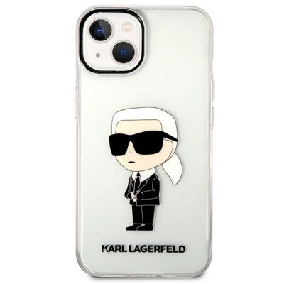 3. Etui Karl Lagerfeld Ikonik Karl Lagerfeld na iPhone 13 / 14 / 15 - przezroczyste