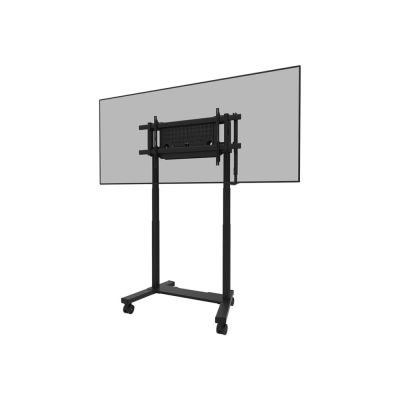 Neomounts FL55-975BL1 stojak do multimediów Czarny Płaski panel Karta multimedialna/wózek multimedialny