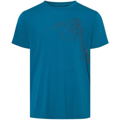 8. T-shirt męski VIKING Morain Man Bamboo niebieski