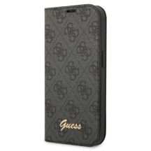 Etui Guess 4G Vintage Gold Logo na iPhone 14 Pro - czarne
