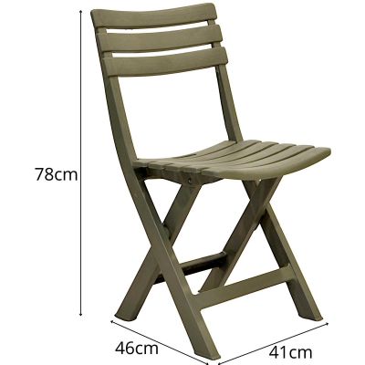 15. ZESTAW 4 KRZESEŁ CATERINGOWYCH SKŁADANYCH  PLASTIKOWYCH ZIELONYCH KOMODO