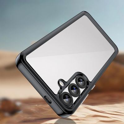 3. Etui Outer Space Case do Samsung Galaxy A36 pokrowiec z elastyczną ramką  - czarne