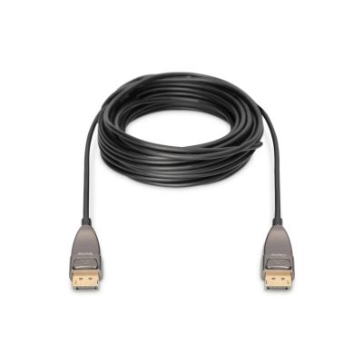21. Kabel DP/DP M/M czarny 10m DisplayPort 1.4 Hybrydowy  AOC 8K 60Hz UHD