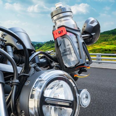 5. Uchwyt na bidon Rockbros 31210029 na motocykl - czarno-czerwony