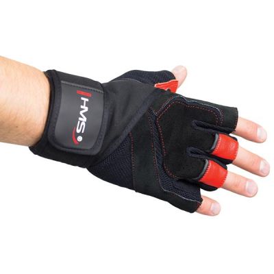 27. Rękawice na siłownię Black/Red HMS RST01 ROZM. XXL
