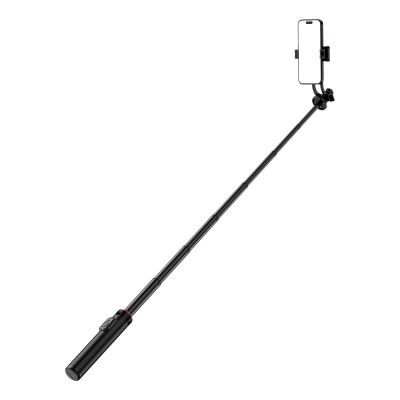 Wozinsky Selfie stick WC1Y2S teleskopowy tripod 1.3m ze stopu aluminium z uchwytem na telefon - czarny