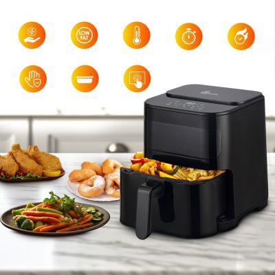 15. Extralink HOME AIR FRYER 5.2L EU SJ-520 frytkownica Pojedyńczy 5,2 l Frytkownica na gorące powietrze Czarny