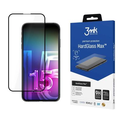 Szkło 9H 3mk HardGlass Max™ na iPhone 15 Pro Max