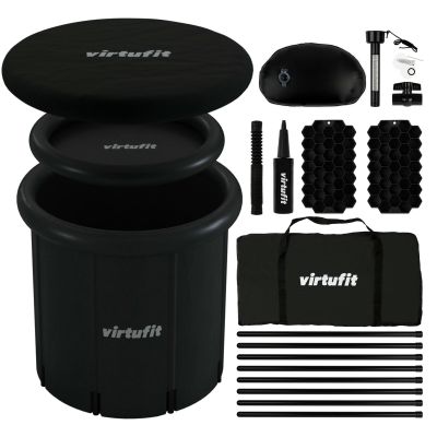 45. VIRTUFIT WANNA LODOWA XXL - 375 LITRÓW - ANTRACYT - Z AKCESORIAMI