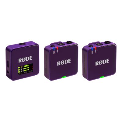 3. RODE Wireless GO III Purple - system mikrofonów bezprzewodowych (fioletowy)