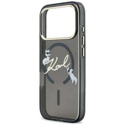 6. Etui Karl Lagerfeld Script Logo MagSafe na iPhone 18 Pro Max / 17 Pro Max - czarne