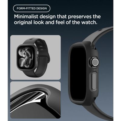 6. Etui Spigen Thin Fit na Apple Watch 46 mm - czarne