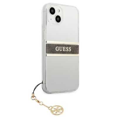 4. Etui Guess 4G Charms Collection na iPhone 13 mini - przezroczyste