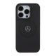 3. Etui Mercedes Benz Crossed Lines Pattern Leather MagSafe na iPhone 15 Pro - czarne