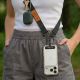 6. Smycz Tech-Protect C9S Rope Crossbody do telefonu - czarno-pomarańczowa