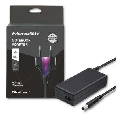 2. Zasilacz Qoltec 50086.90W do notebooka HP (19 V; 4,74 A; 90W; 7.4 mm x 5 mm)