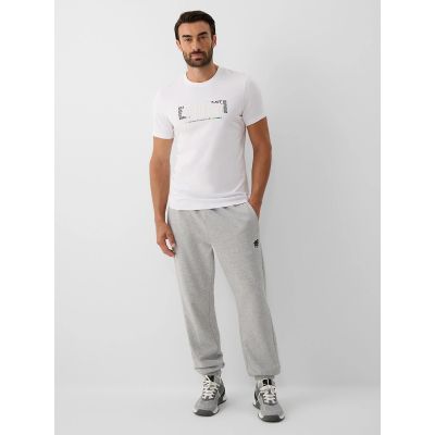 4. T-shirt slim z nadrukiem męski 4F 4FRAW26TTSHM4666-10S
