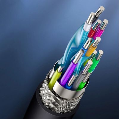 10. Baseus kabel przewód HDMI 2.0 4K 60 Hz 3D HDR 18 Gbps 2 m czarny (CAKGQ-B01)