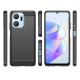 2. Carbon Case etui do Honor Play 40 Plus / Honor X7a elastyczny silikonowy karbonowy pokrowiec czarne