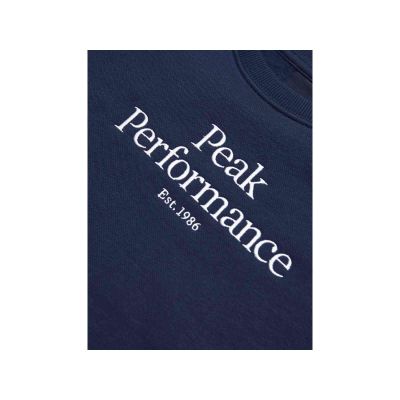 3. Bluza juniorska Peak Performance Jr Original Crew kolor granatowy