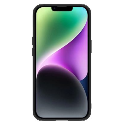 3. Nillkin Textured S Case etui iPhone 14 Plus pancerny pokrowiec z osłoną na aparat czarny