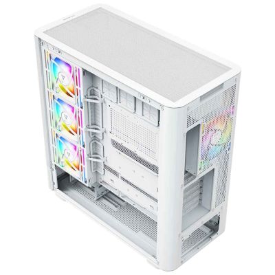 12. MODECOM OBUDOWA VOLCANO AQ 500 ARGB MIDI BIAŁA