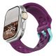 3. UAG Civilian - silikonowy pasek do Apple Watch 44mm-49mm (Apple Watch 4-11, SE 1-3, Ultra 1-3) (deep purple synth / aqua)