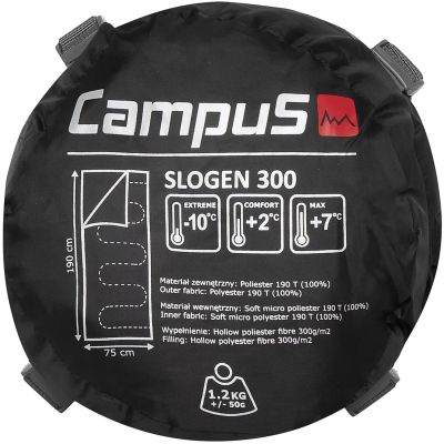 4. Śpiwór Campus Slogen 300 Right Sleeping Bag CUP701123404