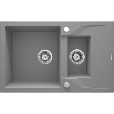Zlewozmywak granitowy 1.5-komorowy z ociekaczem ZQN_S513 5908212043639