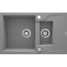 Zlewozmywak granitowy 1.5-komorowy z ociekaczem ZQN_S513 5908212043639