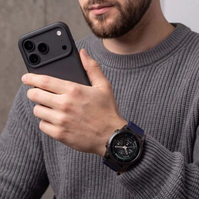 4. Pasek Tech-Protect NylonLoop na Garmin Fenix 5X / 5X Plus / 6X / 6X Pro / 7X / 8 / 8 Pro / 9 / 9 Pro (51 mm) - granatowy