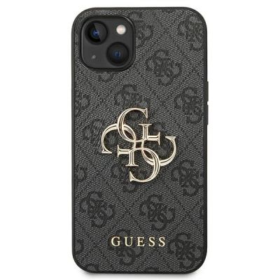 3. Etui Guess 4G Big Metal Logo na iPhone 14 / 15 Plus - szare