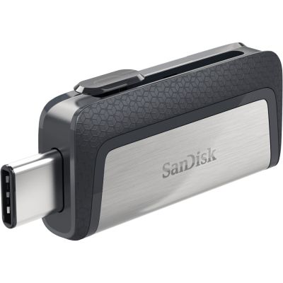 10. Pendrive SanDisk Ultra SDDDC2-128G-G46 (128GB; USB 3.1, USB-C; kolor czarny)