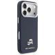 4. Etui Karl Lagerfeld Karl & Choupette Head Pins Saffiano MagSafe na iPhone 17 Pro Max - niebieskie