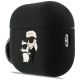 2. Etui Karl Lagerfeld Silicone Karl & Chaupette Head 3D na AirPods Pro 3 - czarne