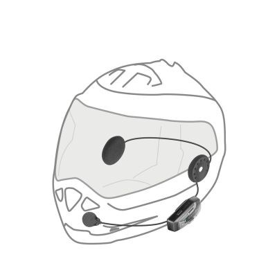 5. Interkom motocyklowy INTERPHONE U-COM 6R, komplet na 1 kask