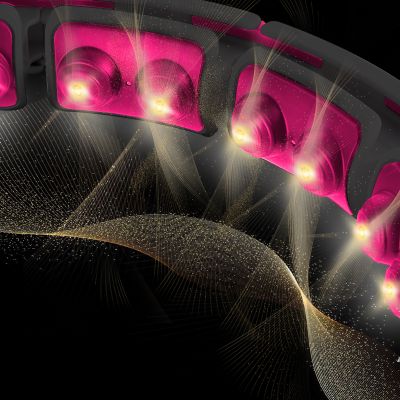 4. HHM16 HULA HOP BLACK/PINK Z MAGNESAMI I OBCIĄŻNIKIEM + LICZNIK HMS