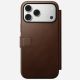 4. Nomad Modern Leather Folio pokrowiec na telefon komórkowy 17,5 cm (6.9") Brązowy