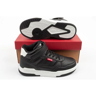 9. Levi's buty dziecięce sportowe John SE czarne na rzep za kostkę